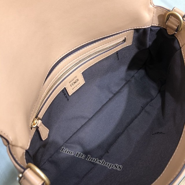 FENDI精品女包 芬迪BAGUETTE中號羊皮手袋 Fendi 0191M迷你肩背斜挎包 fdzg2541